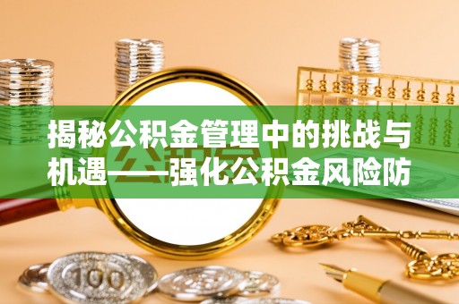 竹田揭秘公积金管理中的挑战与机遇——强化公积金风险防控的多维策略