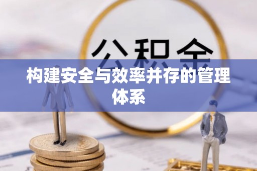 竹田构建安全与效率并存的管理体系