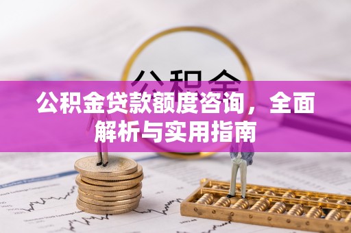 竹田公积金贷款额度咨询，全面解析与实用指南