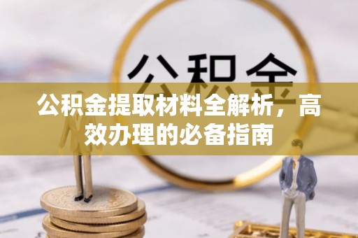 竹田公积金提取材料全解析，高效办理的必备指南