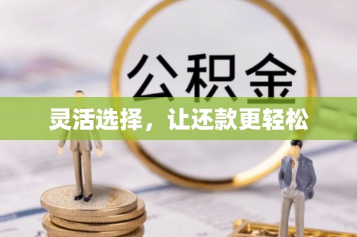 竹田灵活选择，让还款更轻松