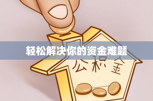 竹田轻松解决你的资金难题