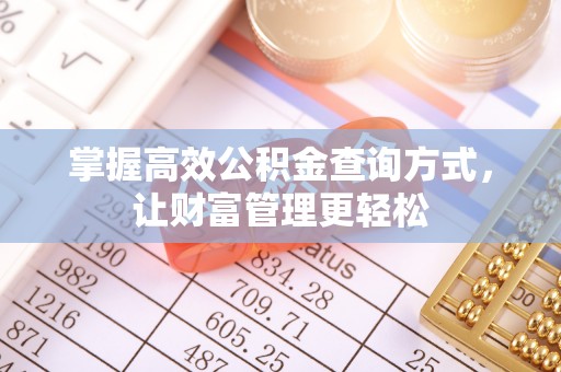 竹田掌握高效公积金查询方式，让财富管理更轻松