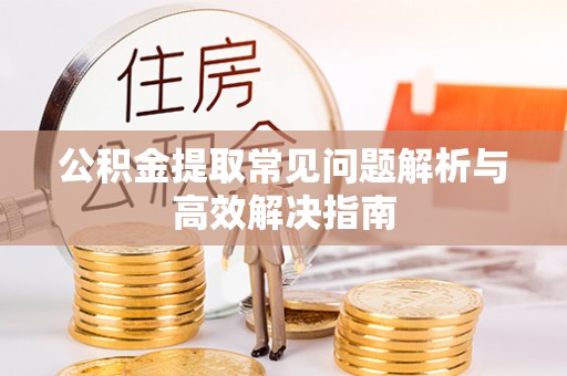 竹田公积金提取常见问题解析与高效解决指南