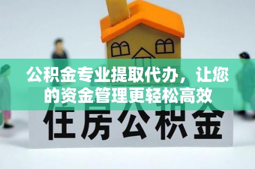 竹田公积金专业提取代办，让您的资金管理更轻松高效