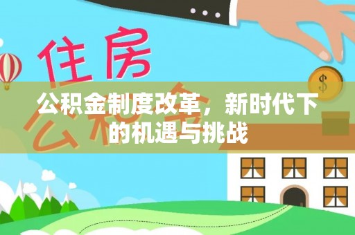 竹田公积金制度改革，新时代下的机遇与挑战